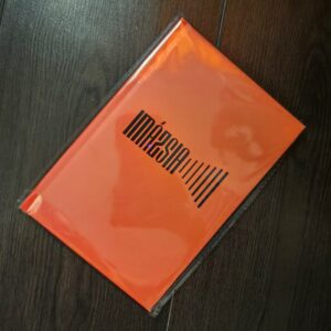 Imázsia feliratú, narancssárga keményfedeles A5-ös notesz