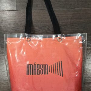 Imázsia prémium totebag levehető, átlátszó vízhatlan külső réteggel